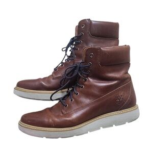 Timberland Women's Brown Leather Chukka Lace Up Boots Size 9